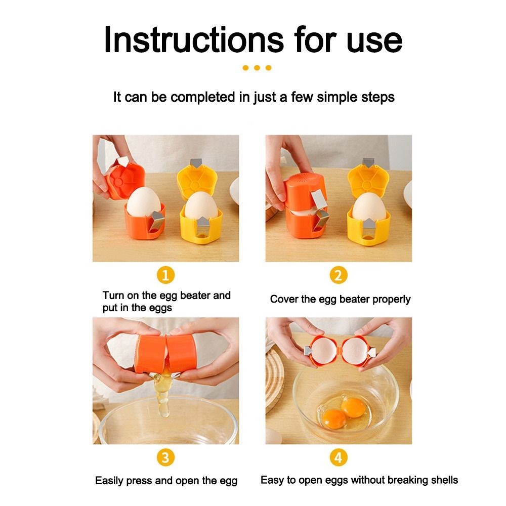Creative Cute Egg Shell Opener - Egg Separator Tool ulasan dan harga