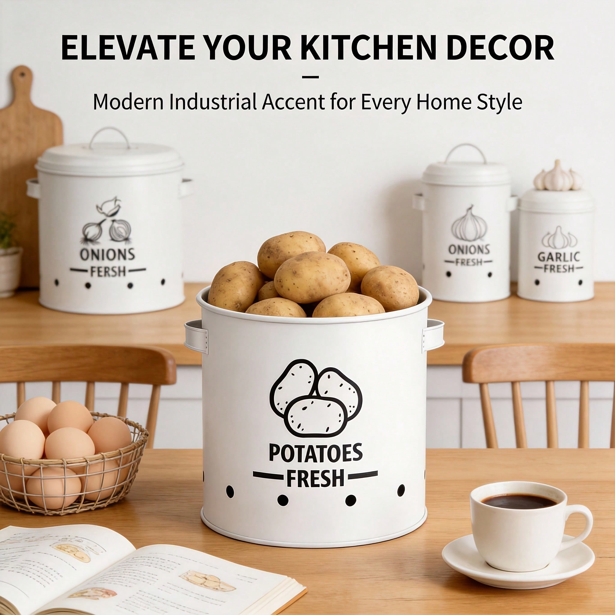 Potato Onion Garlic Storage Bi - Kitchen Gadgets Organizer ulasan dan harga