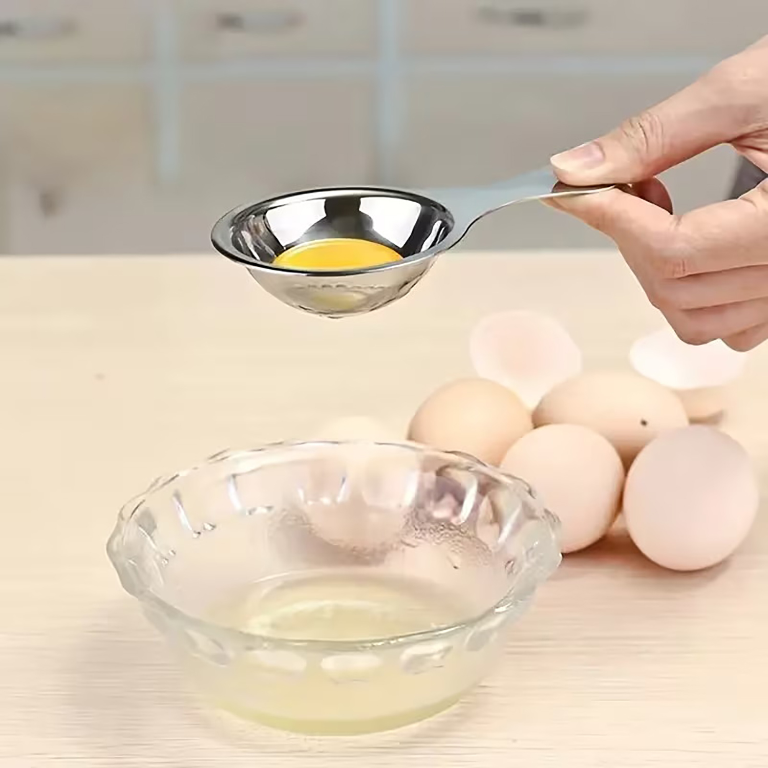Stainless Steel  Egg Separator - Egg Separator Tool ulasan dan harga
