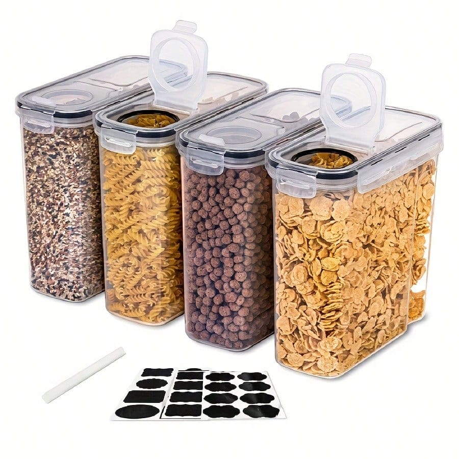 4 Pack Airtight Cereal & Dry F - Kitchen Gadgets Organizer ulasan dan harga