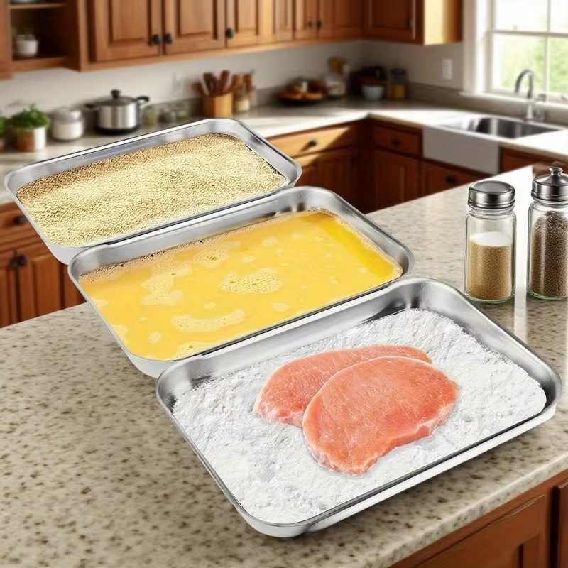 3-Piece Stainless Steel Food S - Kitchen Gadgets Organizer ulasan dan harga