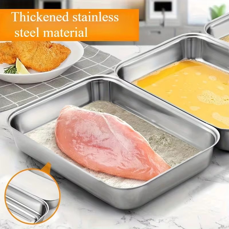3-Piece Stainless Steel Food S - Kitchen Gadgets Organizer ulasan dan harga