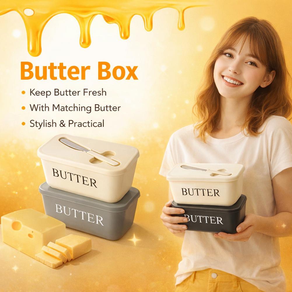 PP Butter Dish with Lid & Spre - Kitchen Gadgets Organizer ulasan dan harga