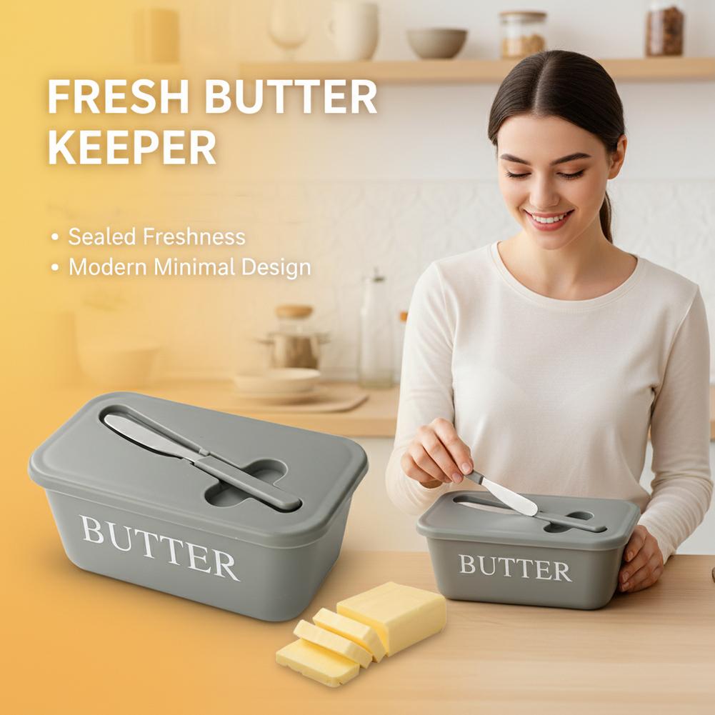 PP Butter Dish with Lid & Spre - Kitchen Gadgets Organizer ulasan dan harga