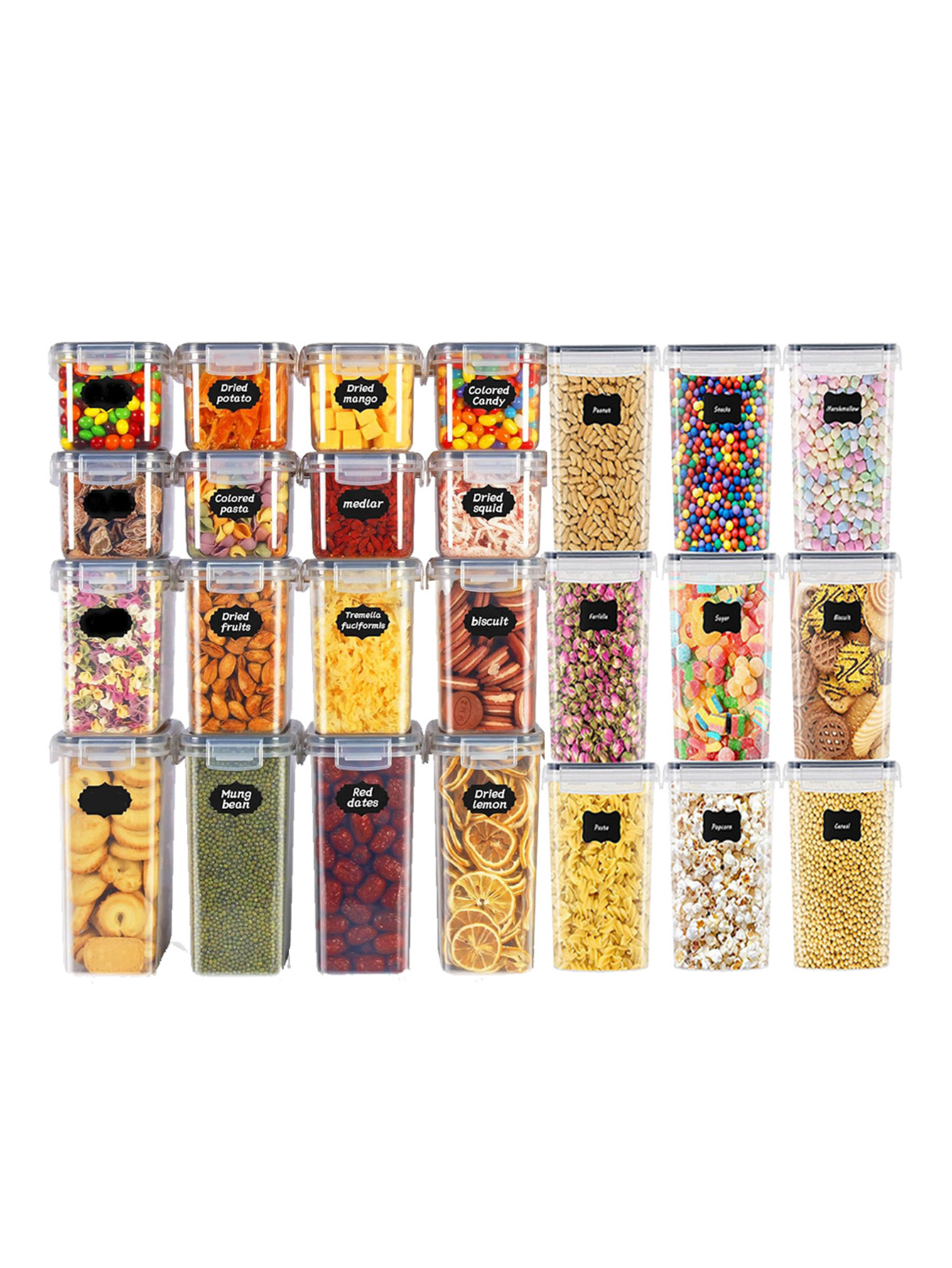 48pcs, Sealed Food Storage Con - Kitchen Gadgets Organizer ulasan dan harga